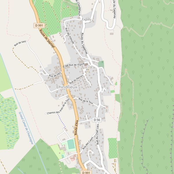 Carte des hotels à Chindrieux Thumbnail