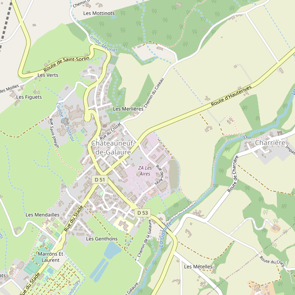 Carte des hotels à Châteauneuf-de-Galaure Thumbnail