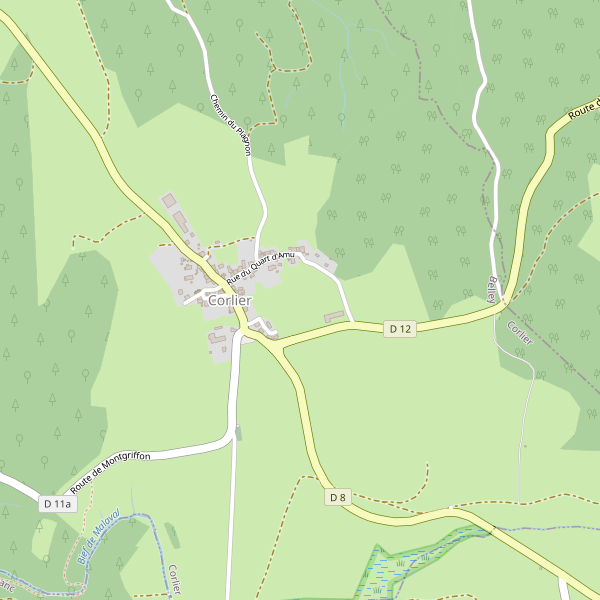 Carte des hotels à Corlier Thumbnail