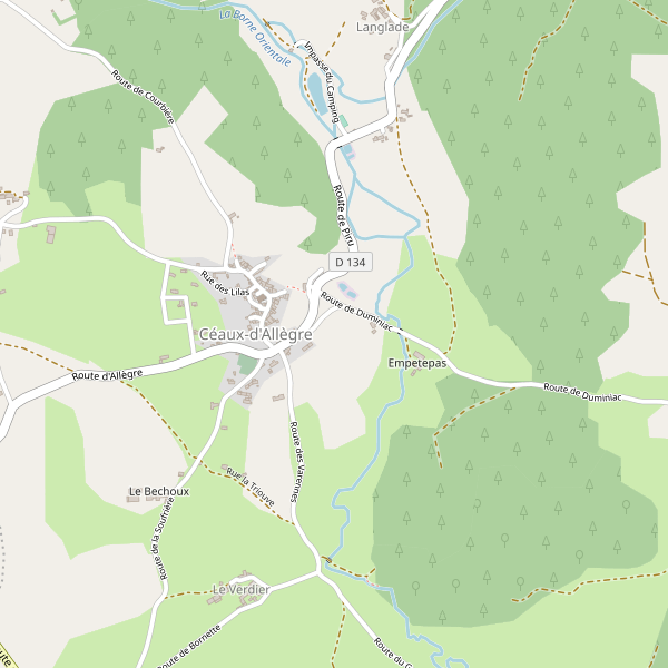Carte des grands-magasins à Céaux-d'Allègre Thumbnail