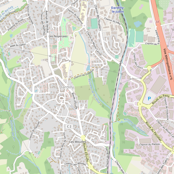 Carte des sites-archeologiques à Dardilly (Métropole de Lyon) Thumbnail