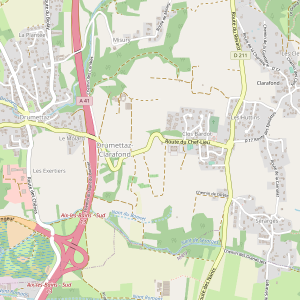 Carte des fastfood à Drumettaz-Clarafond Thumbnail