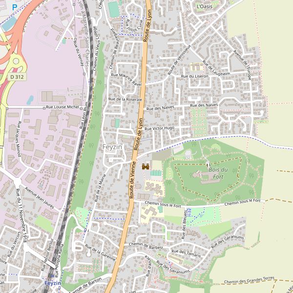 Carte des hotels à Feyzin (Métropole de Lyon) Thumbnail