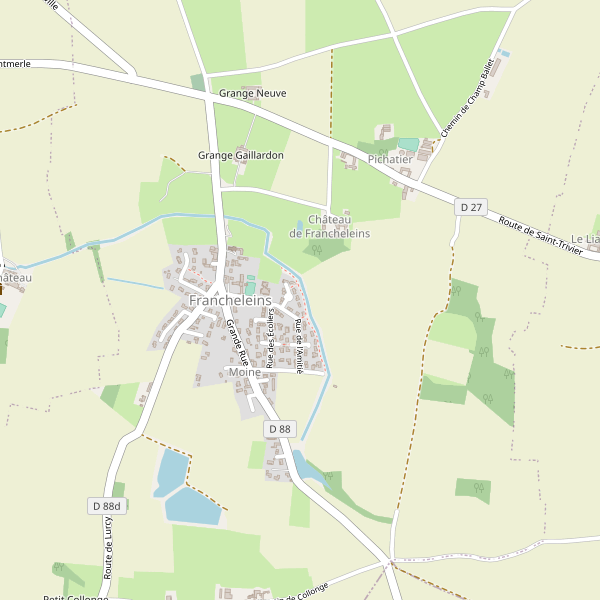 Carte des terrains-de-sport à Francheleins Thumbnail
