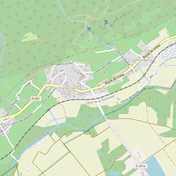 Carte des renseignements à Fréterive Thumbnail
