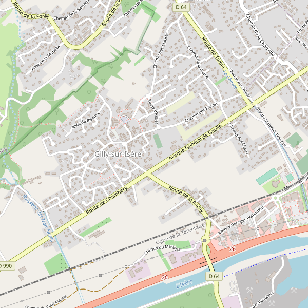 Carte des police à Gilly-sur-Isère Thumbnail