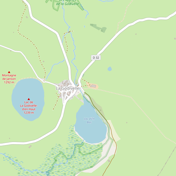 Carte des hotels à La Godivelle Thumbnail