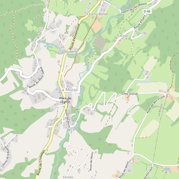 Carte des hotels à La Muraz Thumbnail