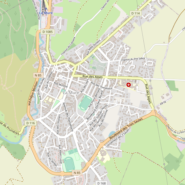 Carte des location-voiture à La Mure Thumbnail