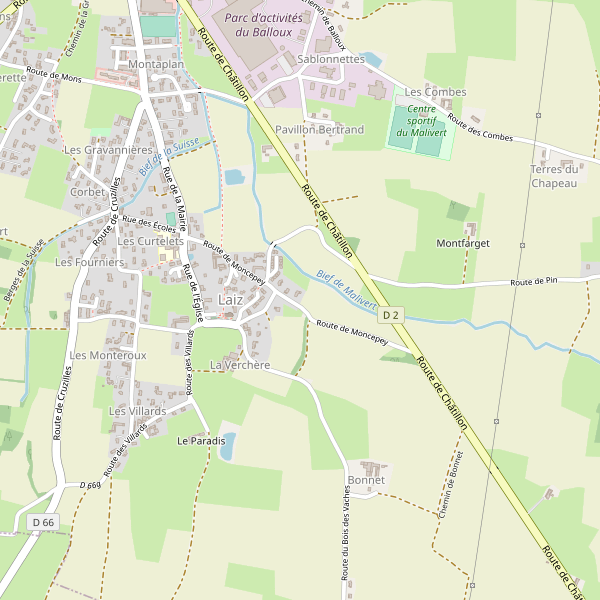 Carte des bedandbreakfast à Laiz Thumbnail