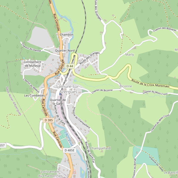 Plan de Lamure-sur-Azergues (Rhône) Thumbnail