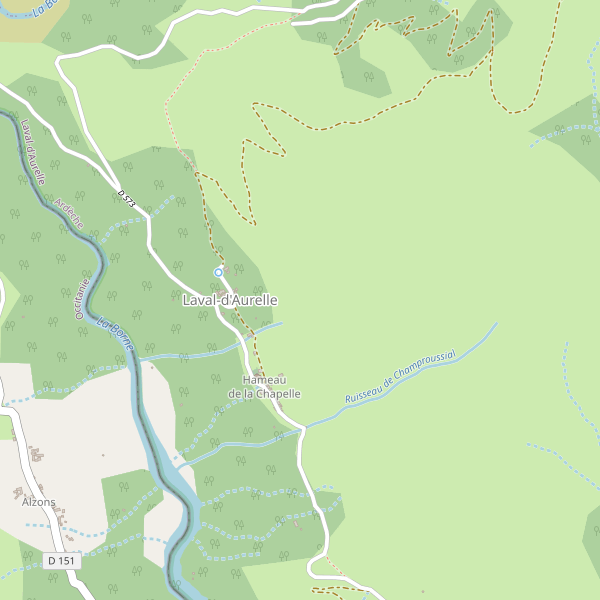 Carte des hotels à Laval-d'Aurelle Thumbnail