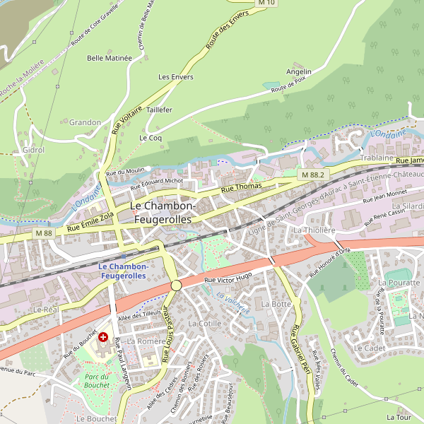 Carte des bureaux-poste à Le Chambon-Feugerolles Thumbnail