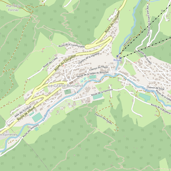 Carte des supermarches à Le Grand-Bornand Thumbnail