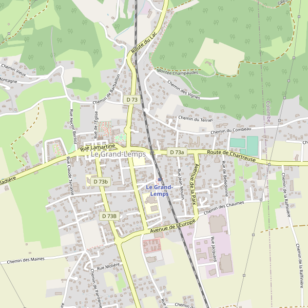 Carte des gares à Le Grand-Lemps Thumbnail