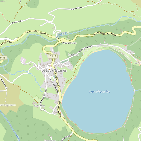 Carte des bibliotheques à Le Lac-d'Issarlès Thumbnail