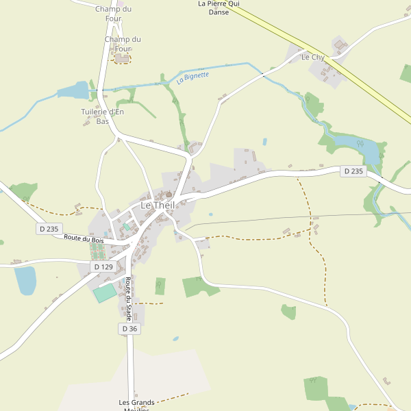 Carte des hotels à Le Theil (Allier) Thumbnail