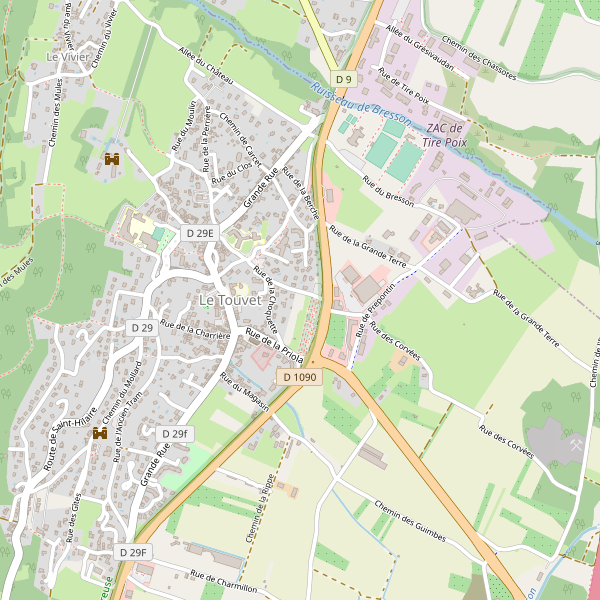 Carte des veterinaires à Le Touvet Thumbnail