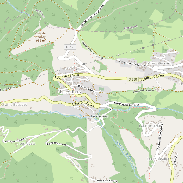Carte des boucheries à Les Adrets Thumbnail