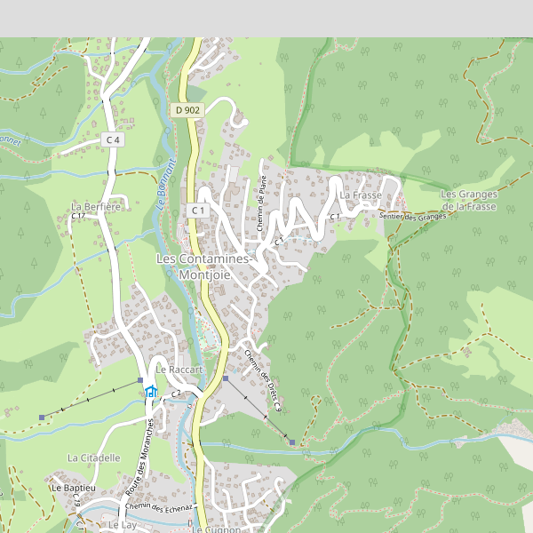 Plan de Les Contamines-Montjoie Thumbnail