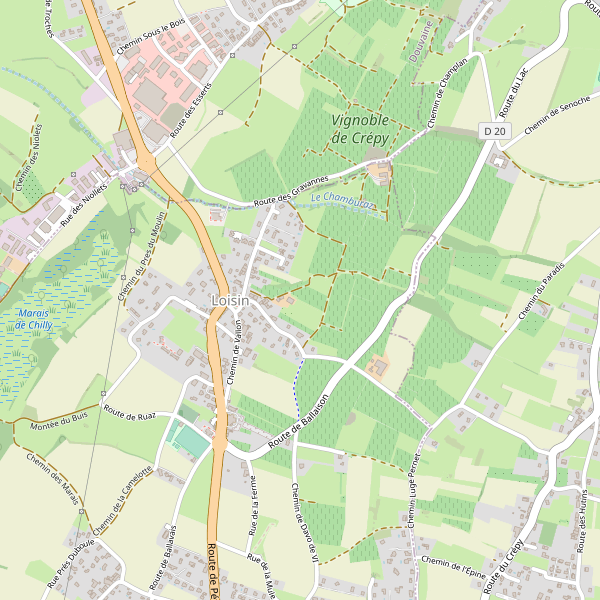 Carte des hotels à Loisin Thumbnail