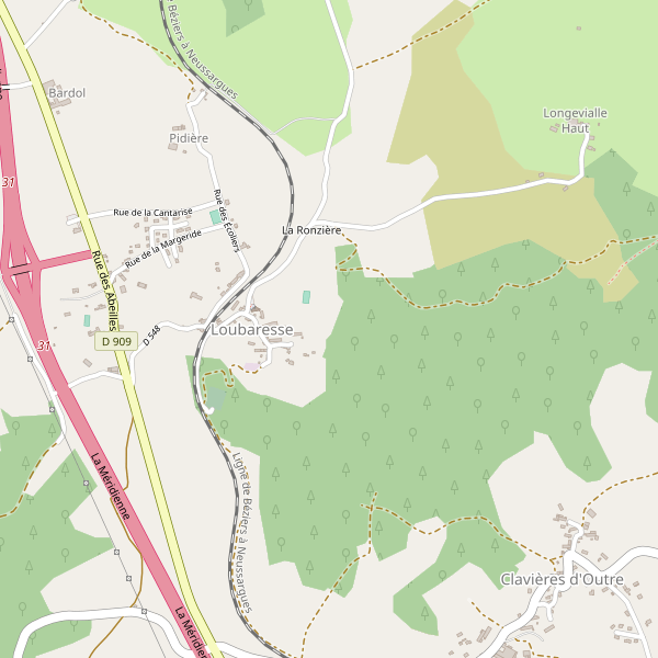 Carte des hotels à Loubaresse (Cantal) Thumbnail