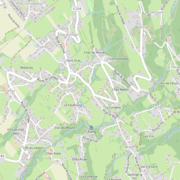 Carte des boulangeries à Lucinges Thumbnail