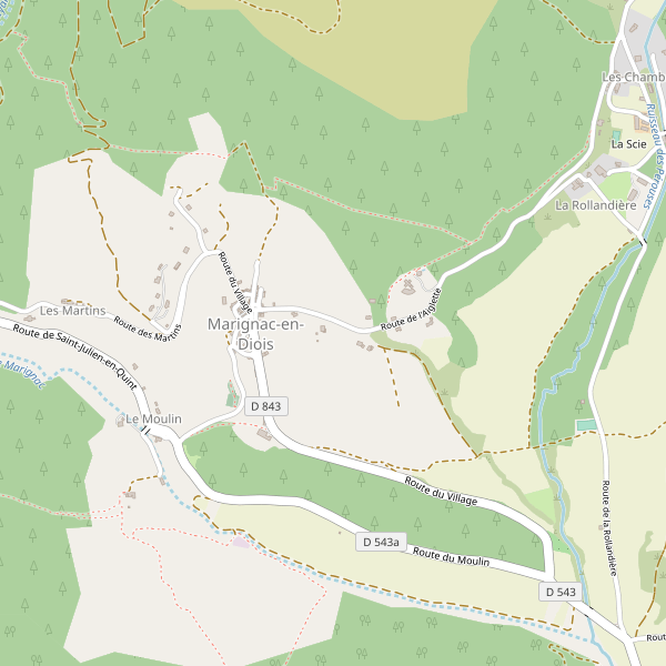 Carte des hotels à Marignac-en-Diois Thumbnail