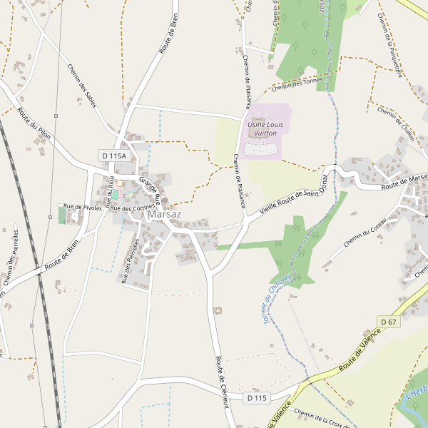 Carte des bedandbreakfast à Marsaz Thumbnail