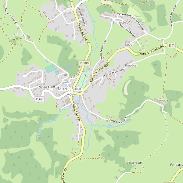 Carte des stationnement-velos à Mazet-Saint-Voy Thumbnail