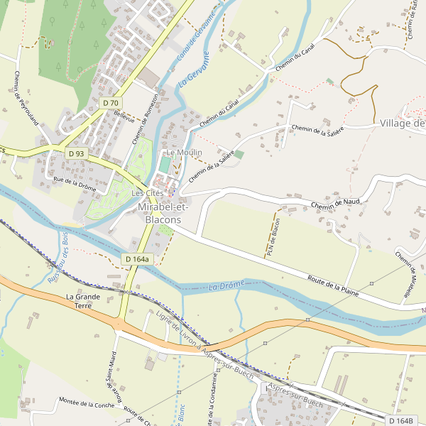 Carte des hotels à Mirabel-et-Blacons Thumbnail