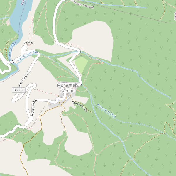 Carte des campings à Monestier-d'Ambel Thumbnail