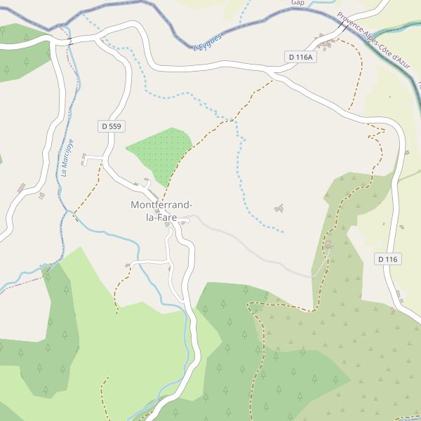 Carte des hotels à Montferrand-la-Fare Thumbnail
