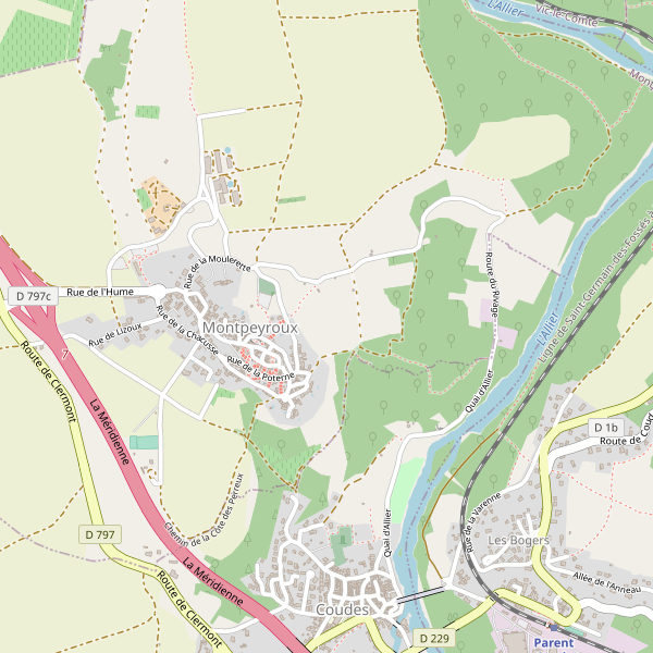 Carte des hotels à Montpeyroux (Puy-de-Dôme) Thumbnail