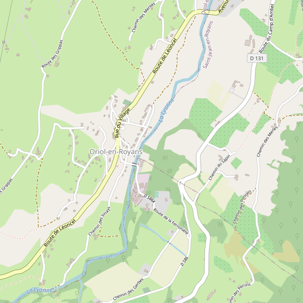 Carte des bedandbreakfast à Oriol-en-Royans Thumbnail