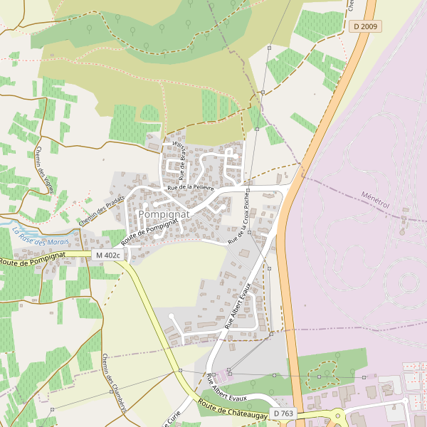 Carte des monuments à Pompignat Thumbnail