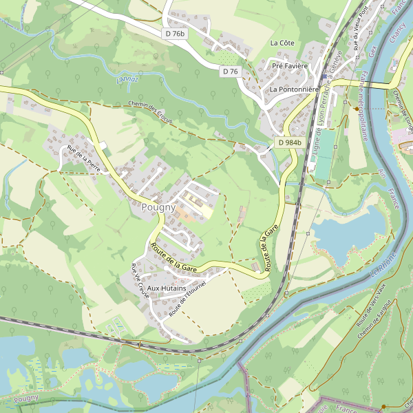 Carte des bedandbreakfast à Pougny (Ain) Thumbnail