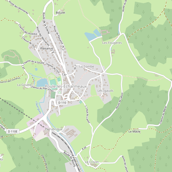 Carte des bedandbreakfast à Poule-les-Écharmeaux (Rhône) Thumbnail