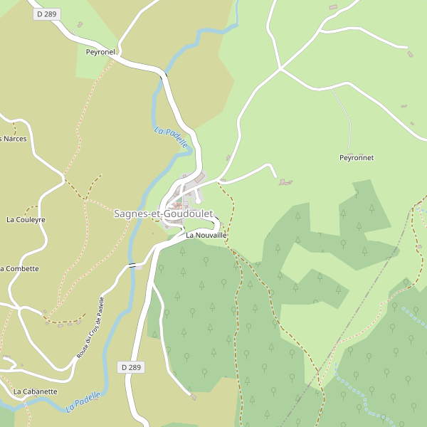 Carte des hotels à Sagnes-et-Goudoulet Thumbnail