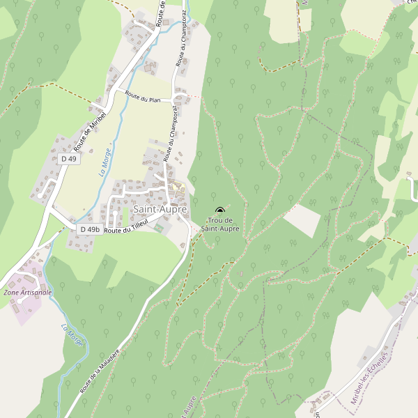 Carte des hotels à Saint-Aupre Thumbnail