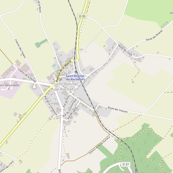 Carte des hotels à Saint-Bonnet-de-Rochefort Thumbnail