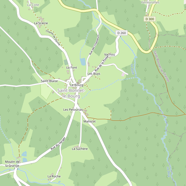 Plan de Saint-Bonnet-le-Bourg Thumbnail
