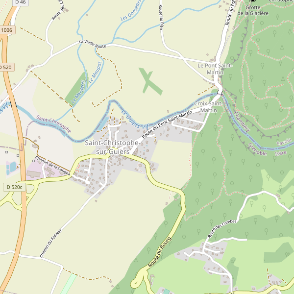 Carte des hotels à Saint-Christophe-sur-Guiers Thumbnail