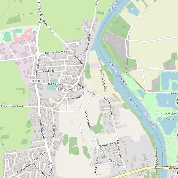 Carte des bureaux-poste à Saint-Cyprien (Loire) Thumbnail