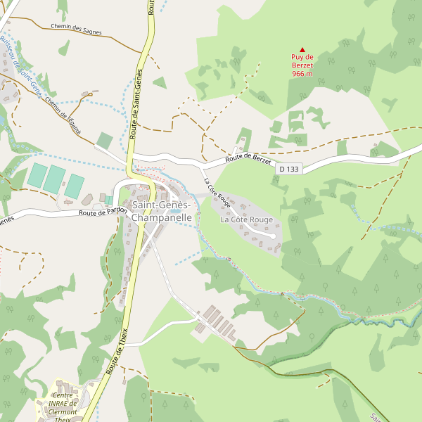 Carte des hotels à Saint-Genès-Champanelle Thumbnail