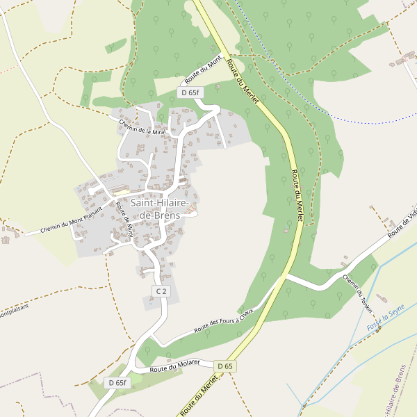 Carte des bedandbreakfast à Saint-Hilaire-de-Brens Thumbnail