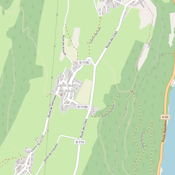Carte des hotels à Saint-Jean-de-Vaulx Thumbnail