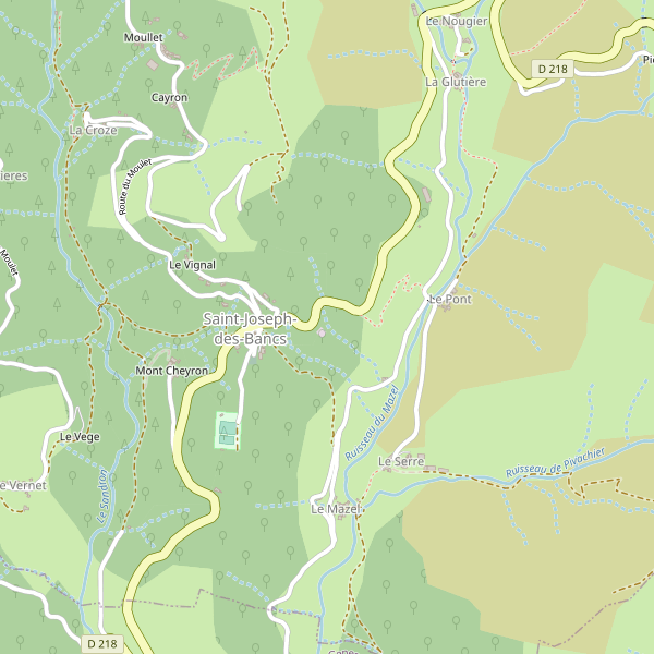 Carte des bureaux-publics à Saint-Joseph-des-Bancs Thumbnail