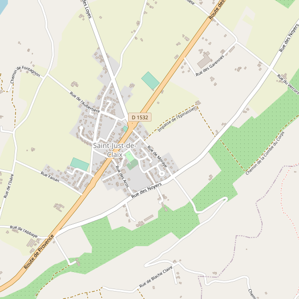Carte des pompiers à Saint-Just-de-Claix Thumbnail