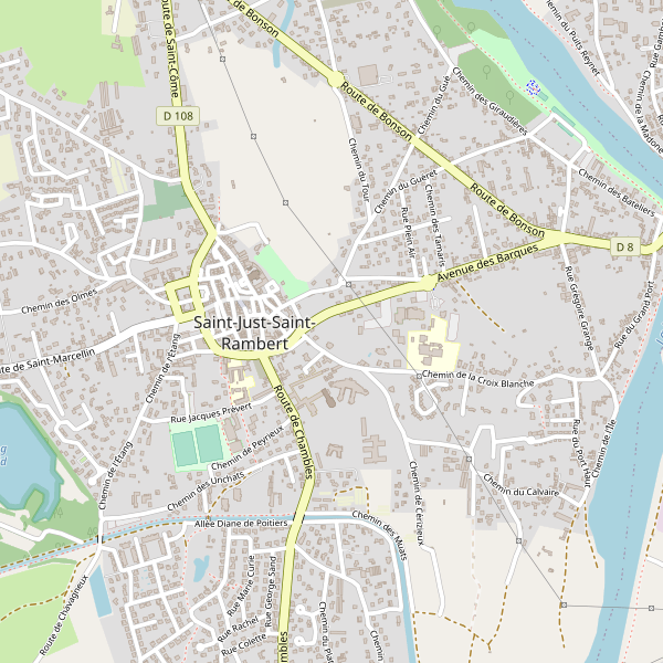 Carte des hotels à Saint-Just-Saint-Rambert Thumbnail